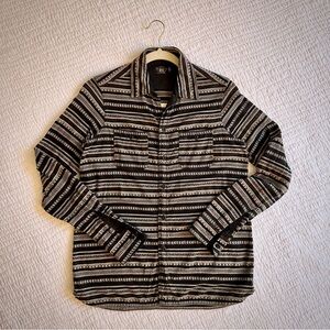 Ralph Lauren RRL Double RL Women’s Western Button Down Shirt Size S Brown Stripe